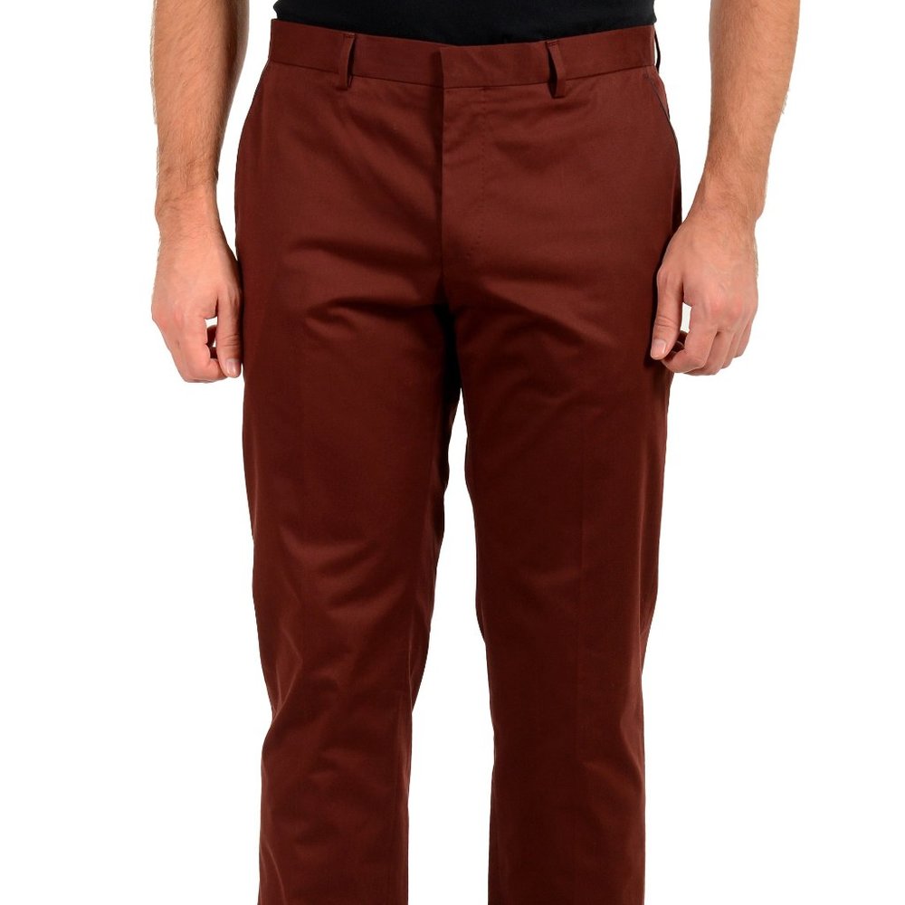 Hugo Boss Men's "Giro4" Burgundy Pants